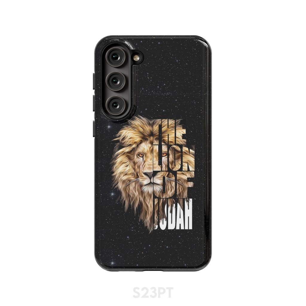 Jesus the Lion of Judah phone case - Christian cases Samsung Galaxy S23 Plus / Tough