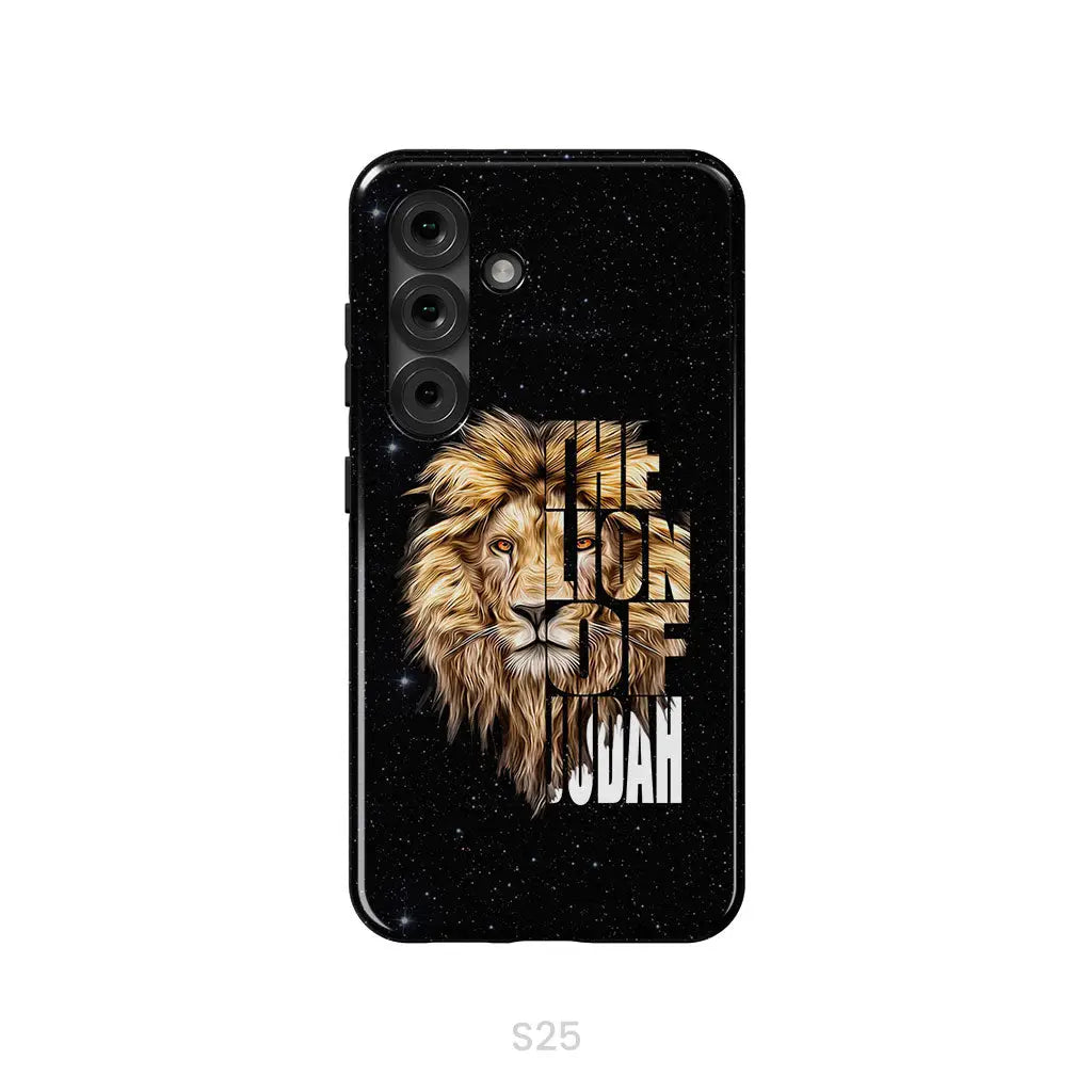 Jesus the Lion of Judah phone case - Christian phone cases Samsung Galaxy S25 / Tough Case