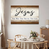 Jesus – The Way The Truth The Life - Christian Wall Art Canvas