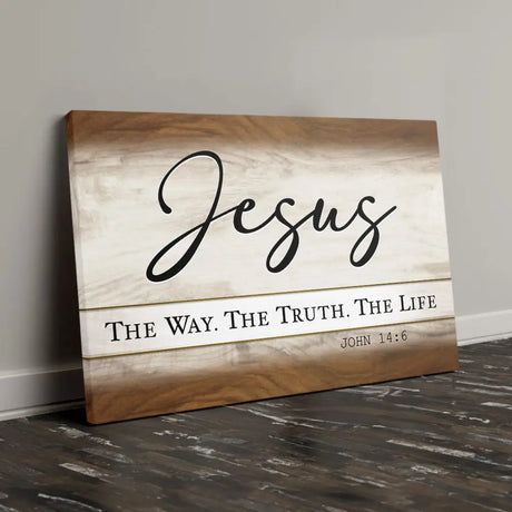 Jesus – The Way The Truth The Life - Christian Wall Art Canvas
