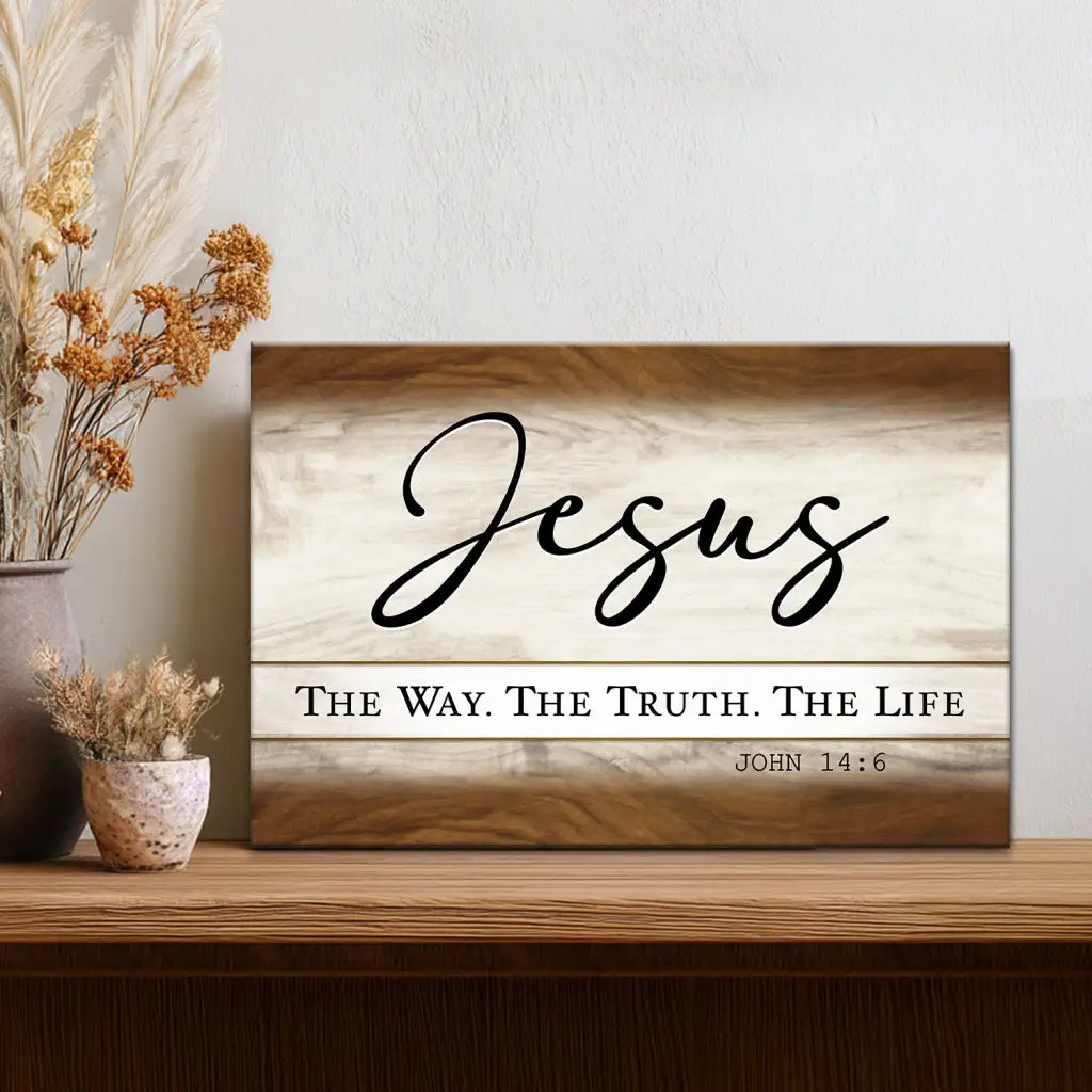 Jesus – The Way The Truth The Life - Christian Wall Art Canvas