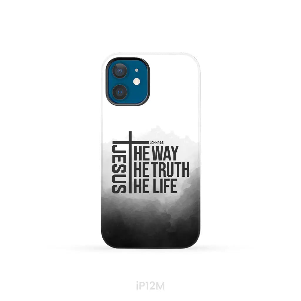 Jesus the way truth life phone case iPhone 12 Mini / Tough