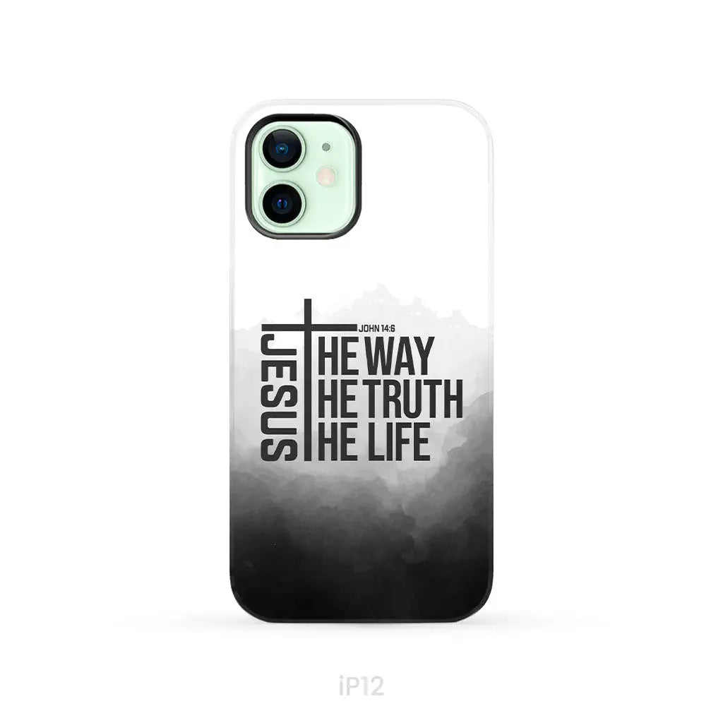 Jesus the way truth life phone case iPhone 12 / Tough