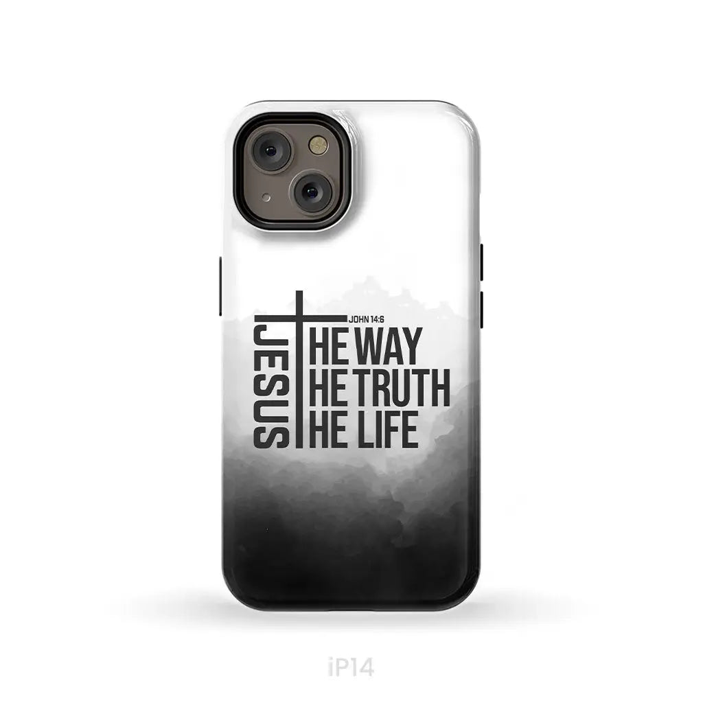 Jesus the way truth life phone case iPhone 14 / Tough