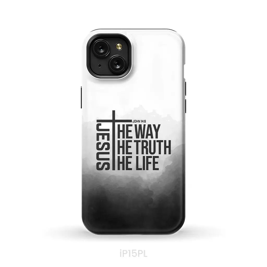 Jesus the way truth life phone case iPhone 15 Plus / Tough