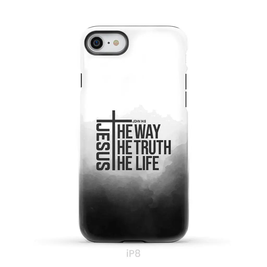 Jesus the way truth life phone case iPhone 8 / Tough