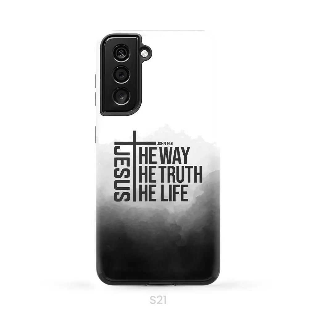 Jesus the way truth life phone case Samsung Galaxy S21 (Not for FE) / Tough