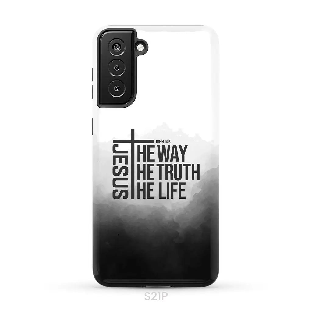 Jesus the way truth life phone case Samsung Galaxy S21 Plus / Tough