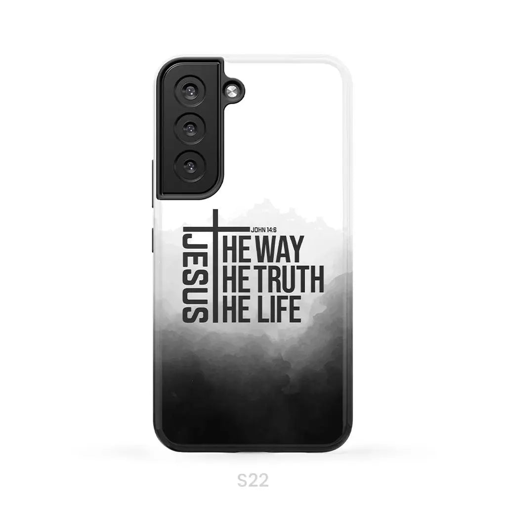 Jesus the way truth life phone case Samsung Galaxy S22 / Tough