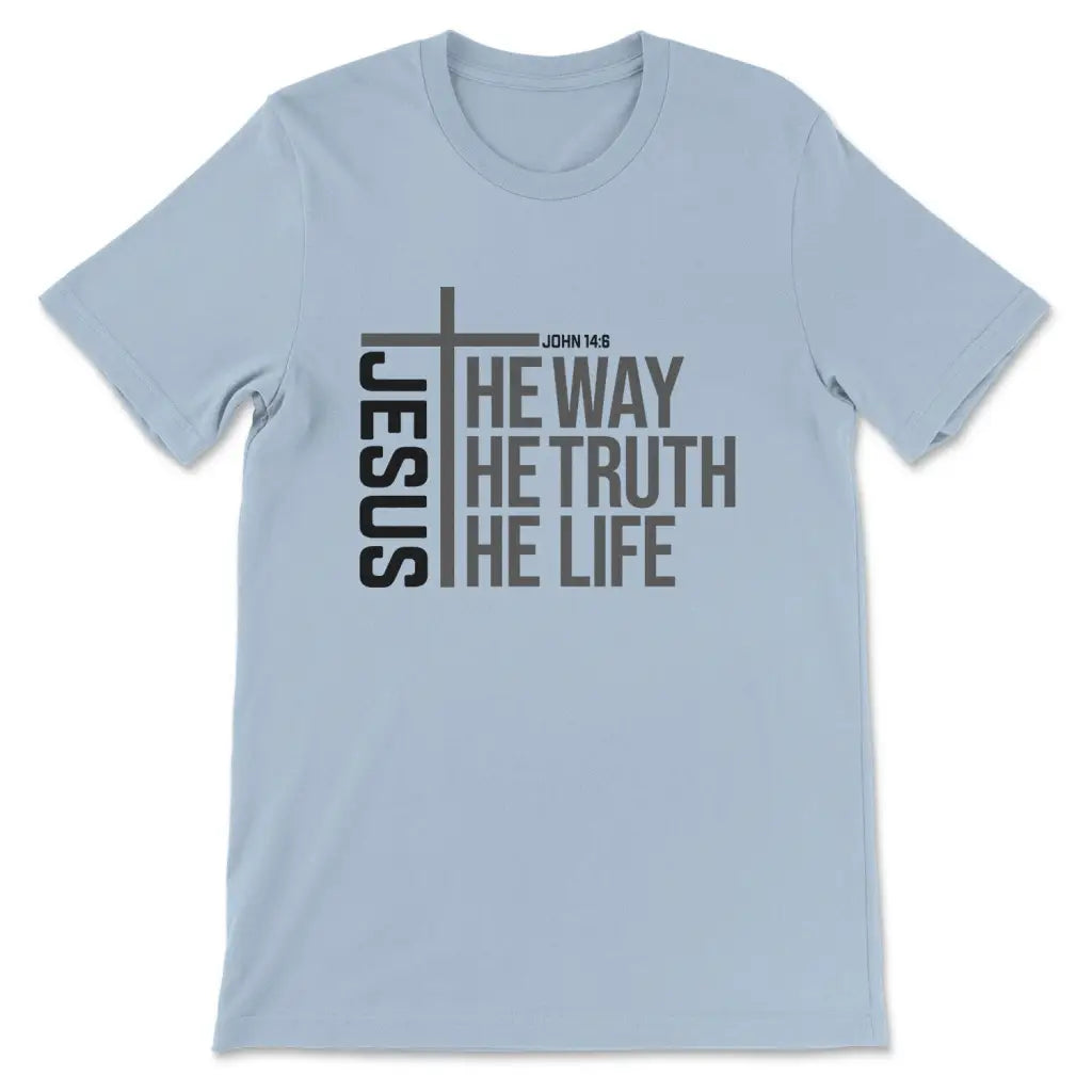 Jesus the way the truth the life Women’s t-shirt Light Blue / S
