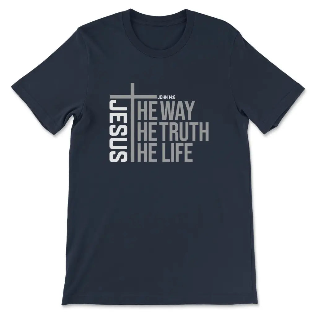 Jesus the way the truth the life Women’s t-shirt Navy / S