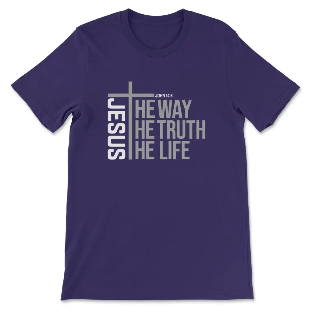 Jesus the way the truth the life Women’s t-shirt Team Purple / S