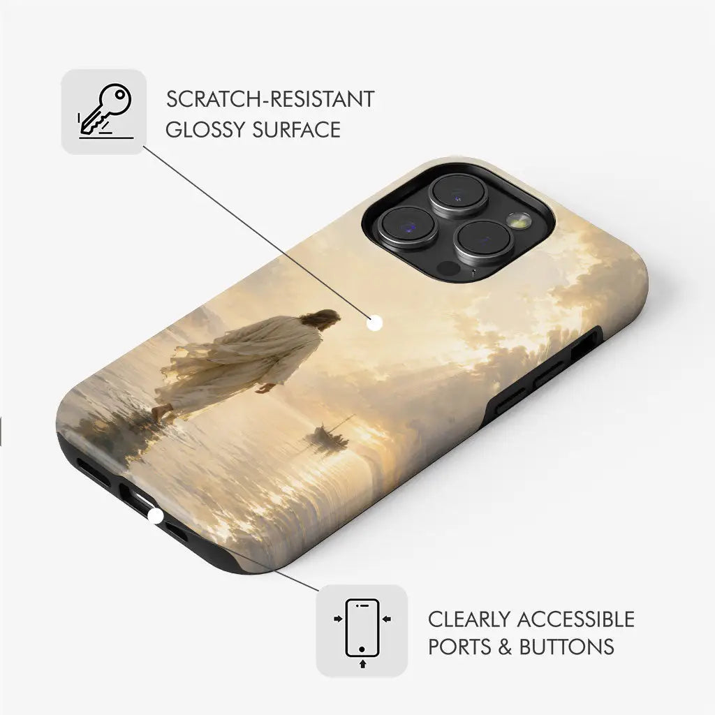 Jesus Walking on Water – Christian Phone Case