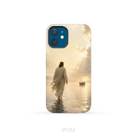 Jesus Walking on Water – Christian Phone Case iPhone 12 Mini / Tough Case