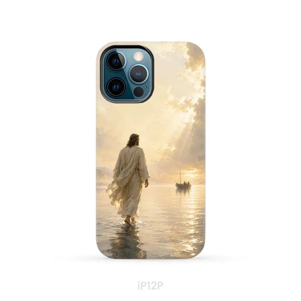 Jesus Walking on Water – Christian Phone Case iPhone 12 Pro / Tough Case