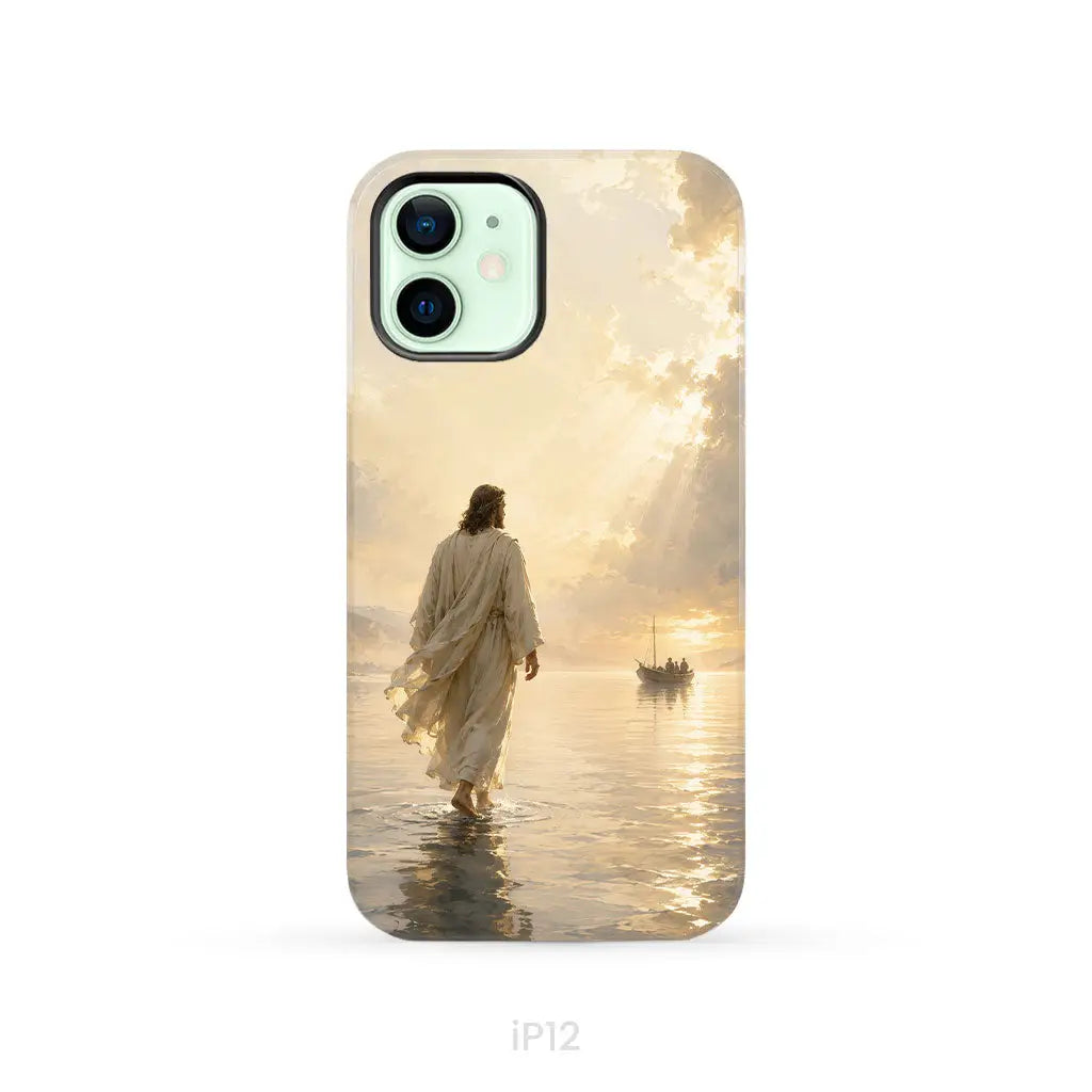 Jesus Walking on Water – Christian Phone Case iPhone 12 / Tough Case