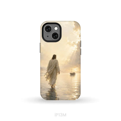 Jesus Walking on Water – Christian Phone Case iPhone 13 Mini / Tough Case