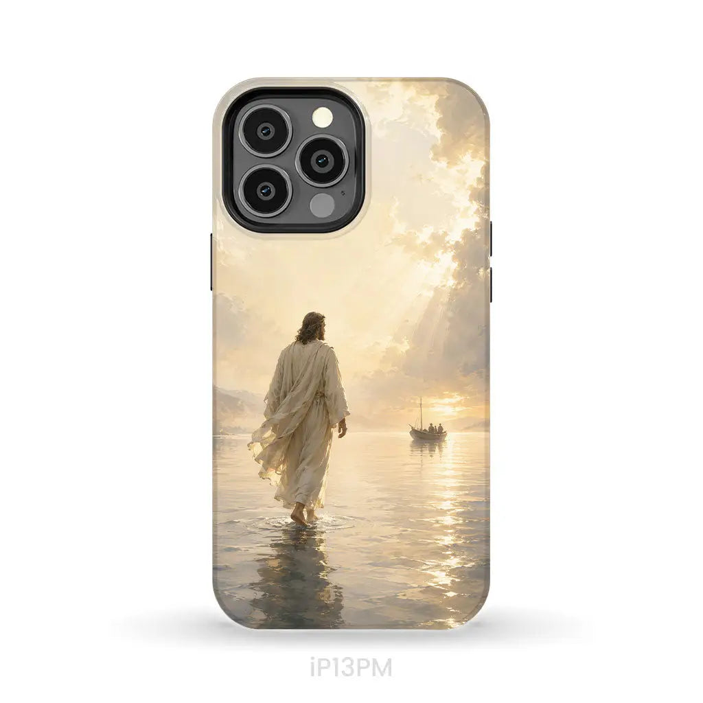 Jesus Walking on Water – Christian Phone Case iPhone 13 Pro Max / Tough Case