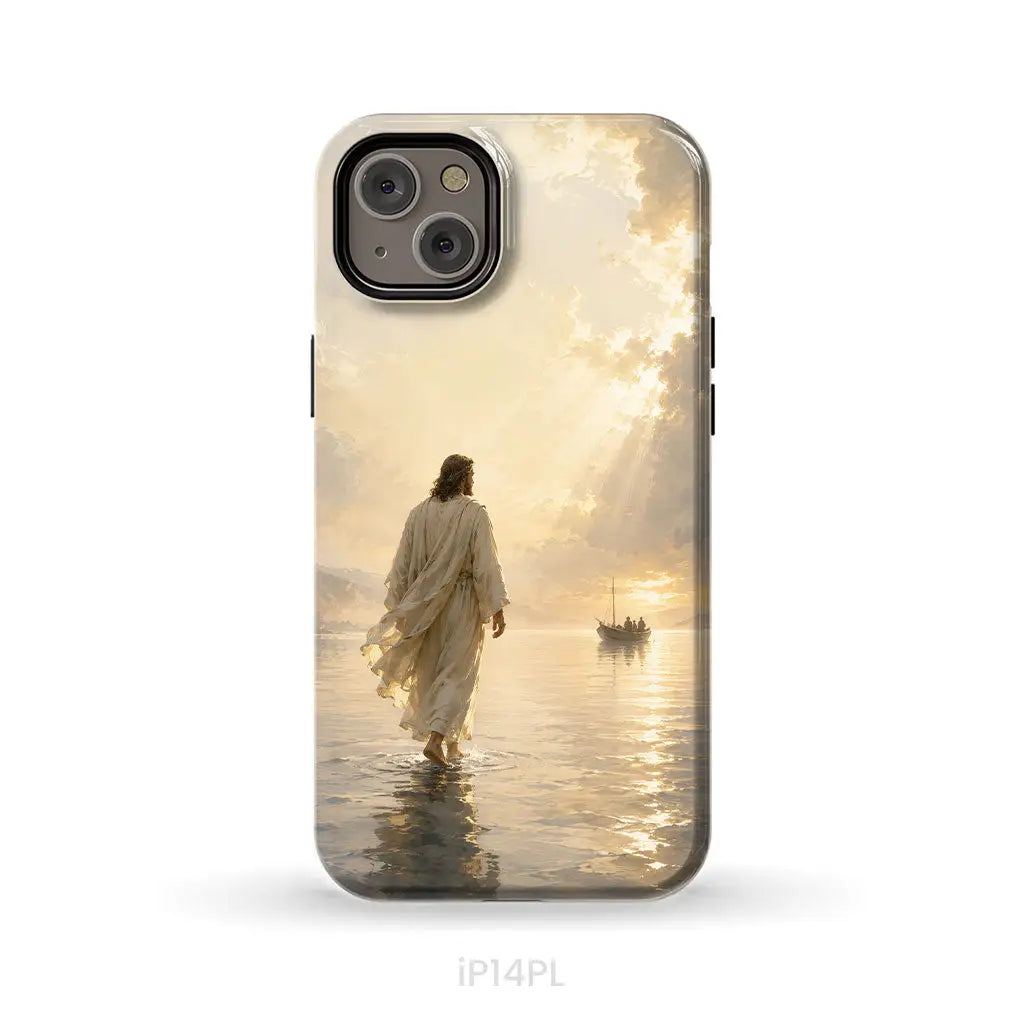 Jesus Walking on Water – Christian Phone Case iPhone 14 Plus / Tough Case