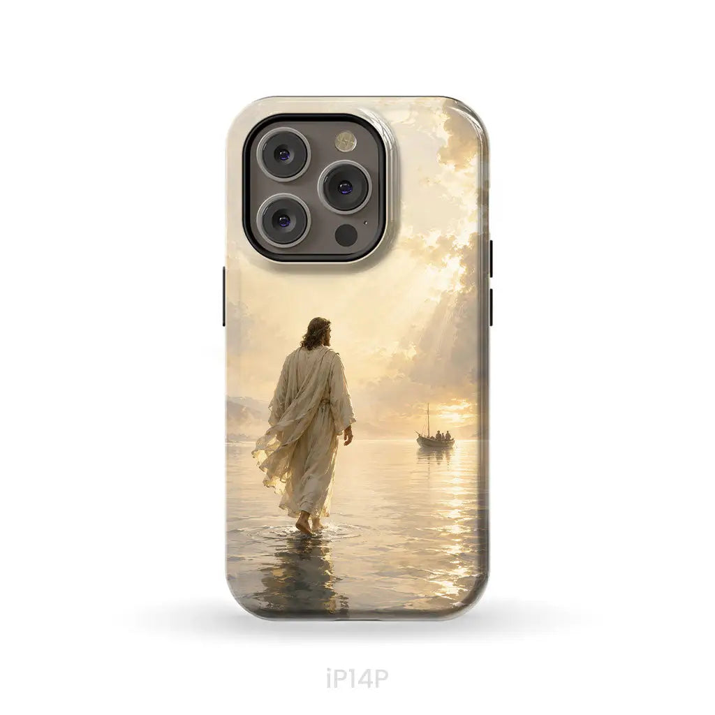 Jesus Walking on Water – Christian Phone Case iPhone 14 Pro / Tough Case