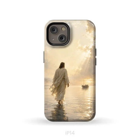 Jesus Walking on Water – Christian Phone Case iPhone 14 / Tough Case