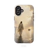 Jesus Walking on Water – Christian Phone Case iPhone 16 Plus / Tough Case