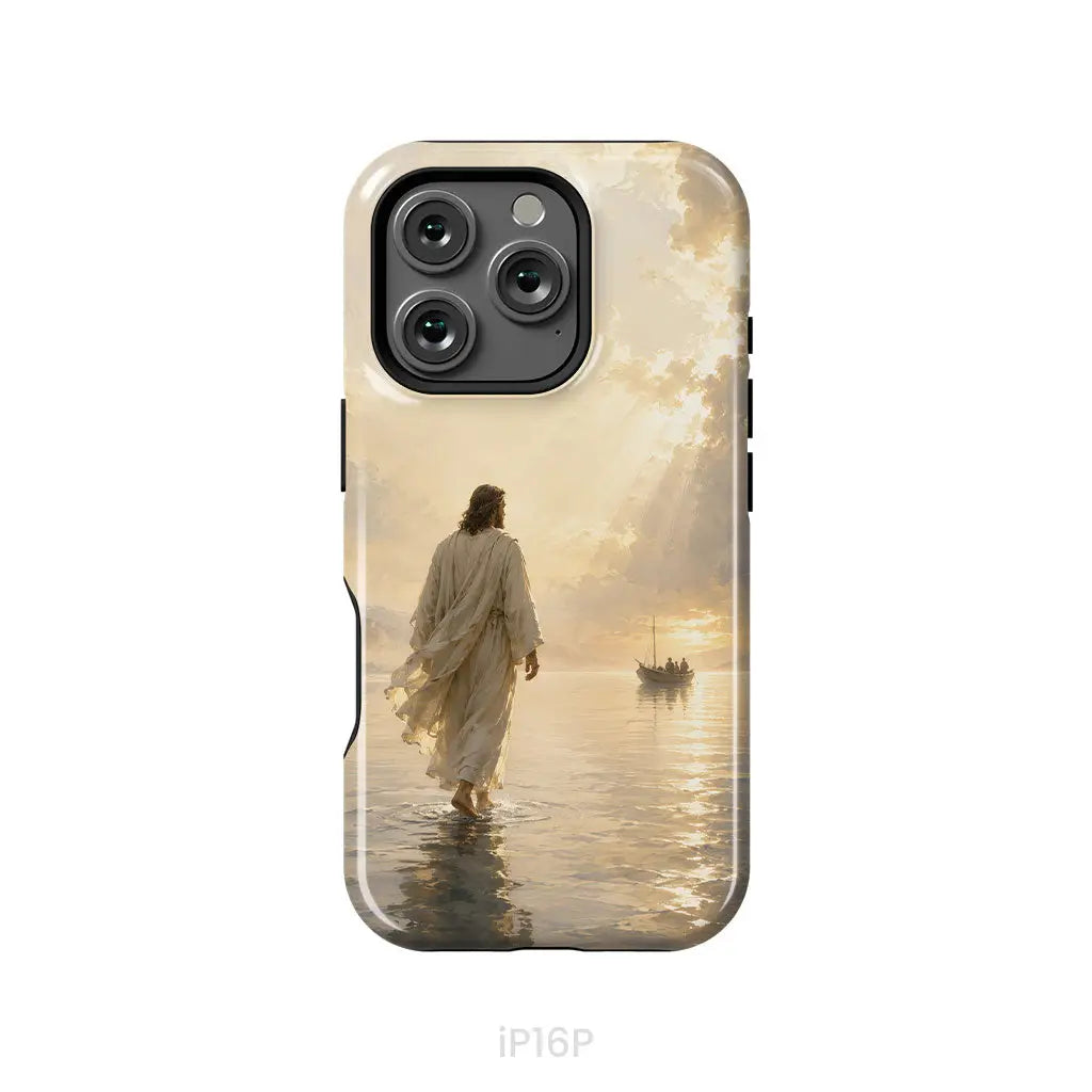 Jesus Walking on Water – Christian Phone Case iPhone 16 Pro / Tough Case