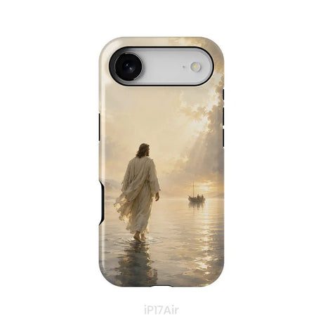 Jesus Walking on Water – Christian Phone Case iPhone 17 Air / Tough Case