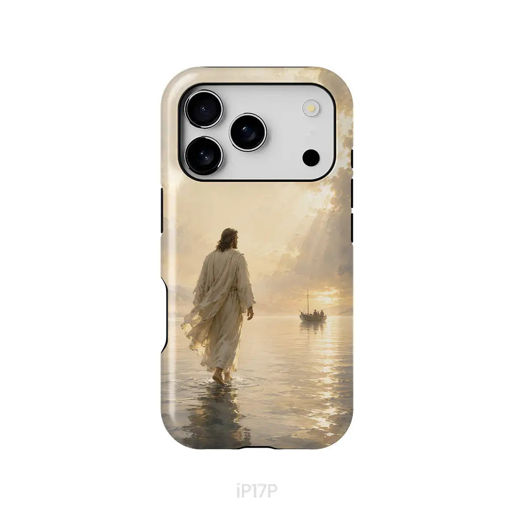 Jesus Walking on Water – Christian Phone Case iPhone 17 Pro / Tough Case