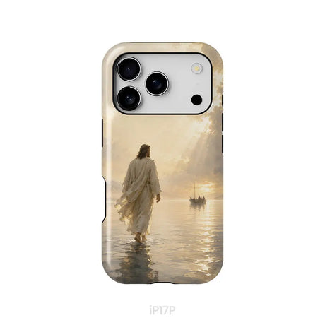 Jesus Walking on Water – Christian Phone Case iPhone 17 Pro / Tough Case
