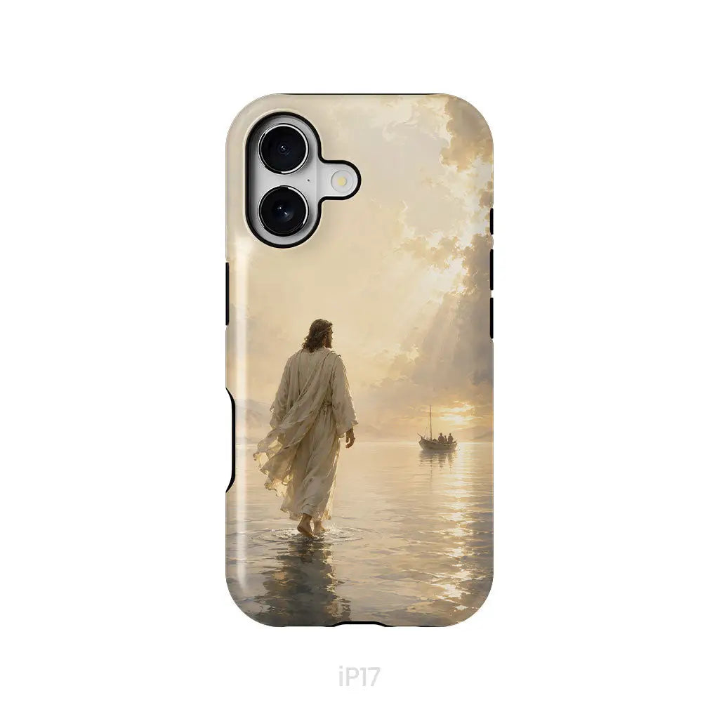 Jesus Walking on Water – Christian Phone Case iPhone 17 / Tough Case