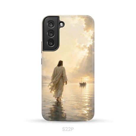 Jesus Walking on Water – Christian Phone Case Samsung Galaxy S22 Plus / Tough Case