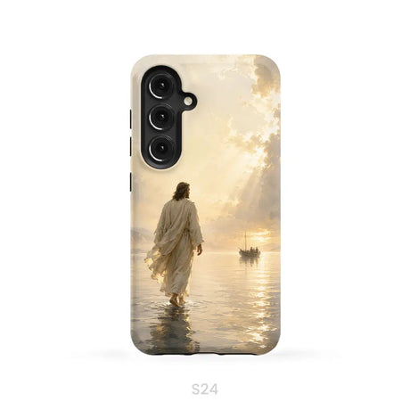 Jesus Walking on Water – Christian Phone Case Samsung Galaxy S24 / Tough Case