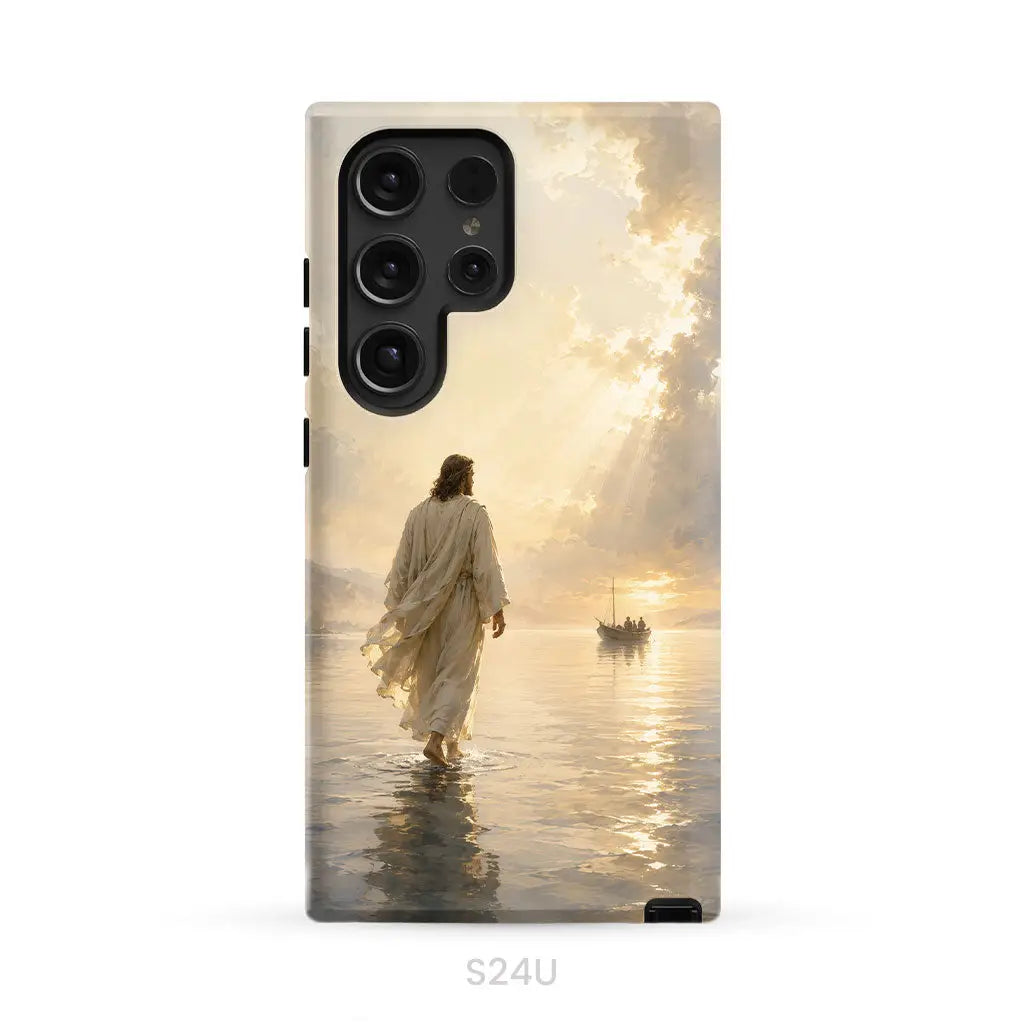 Jesus Walking on Water – Christian Phone Case Samsung Galaxy S24 Ultra / Tough Case