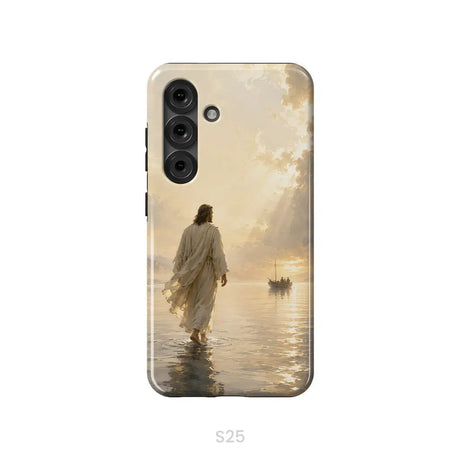 Jesus Walking on Water – Christian Phone Case Samsung Galaxy S25 / Tough Case