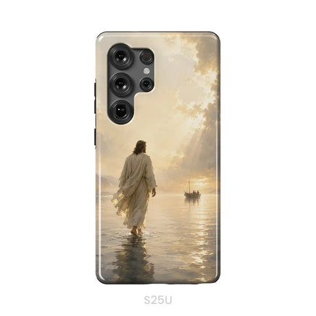Jesus Walking on Water – Christian Phone Case Samsung Galaxy S25 Ultra / Tough Case
