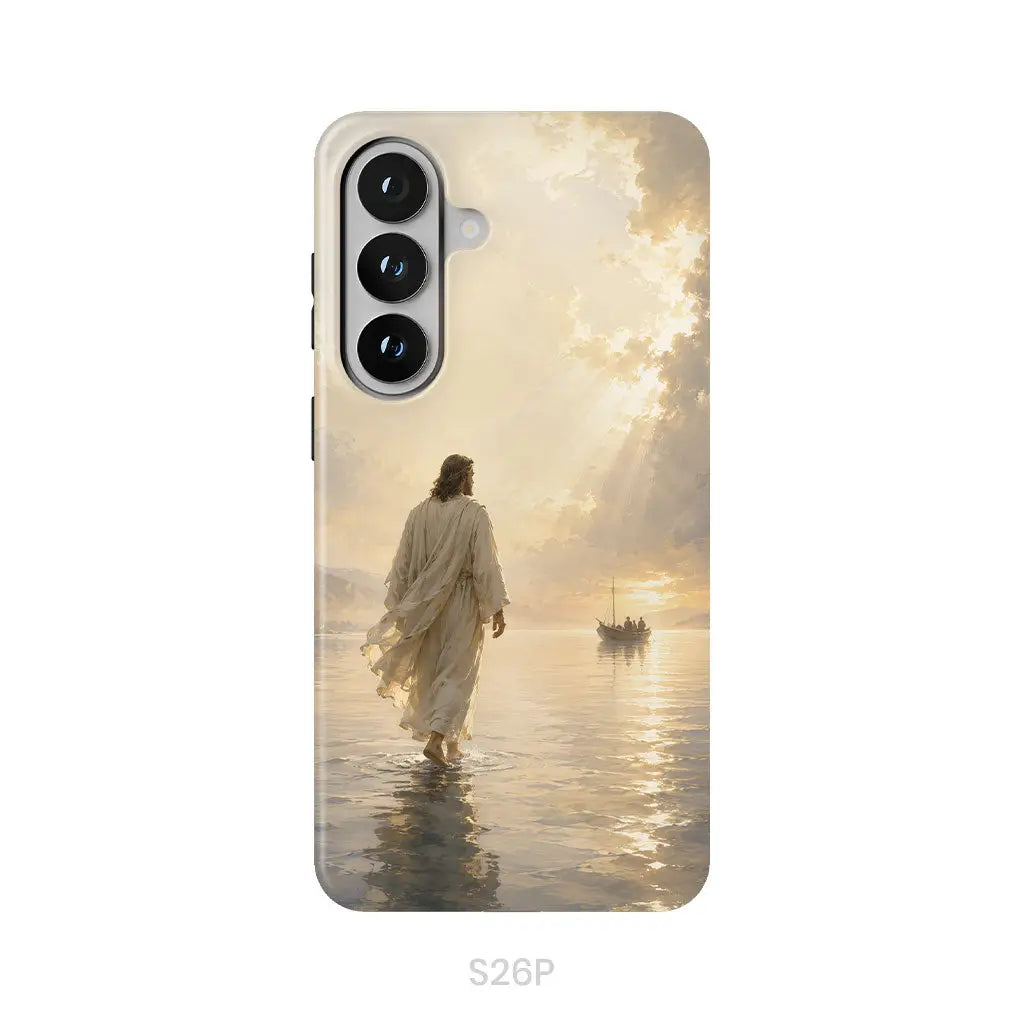 Jesus Walking on Water – Christian Phone Case Samsung Galaxy S26 Plus / Tough Case