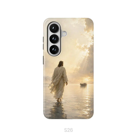 Jesus Walking on Water – Christian Phone Case Samsung Galaxy S26 / Tough Case