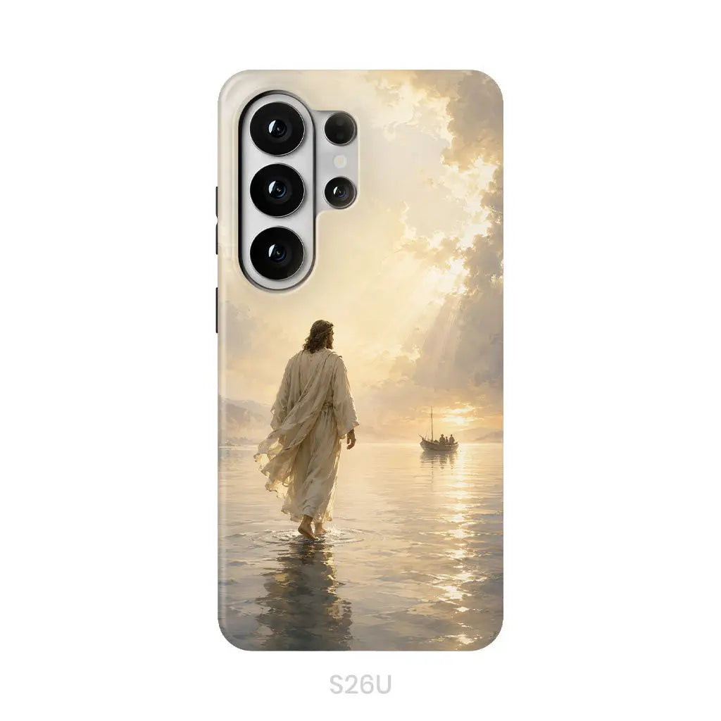 Jesus Walking on Water – Christian Phone Case Samsung Galaxy S26 Ultra / Tough Case