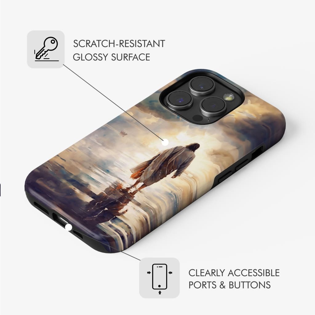 Jesus Walking on Water Phone Case
