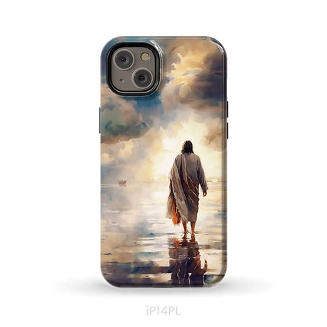 Jesus Walking on Water Phone Case iPhone 14 Plus / Tough Case