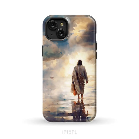Jesus Walking on Water Phone Case iPhone 15 Plus / Tough Case