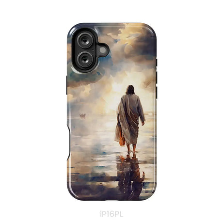 Jesus Walking on Water Phone Case iPhone 16 Plus / Tough Case