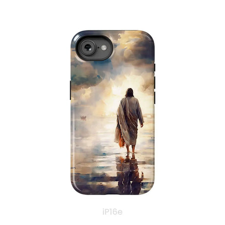 Jesus Walking on Water Phone Case iPhone 16e / Tough Case