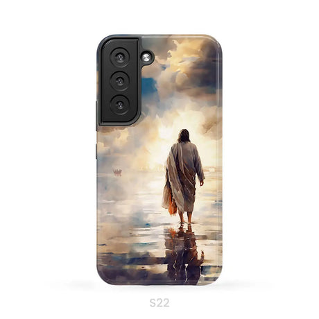Jesus Walking on Water Phone Case Samsung Galaxy S22 / Tough Case