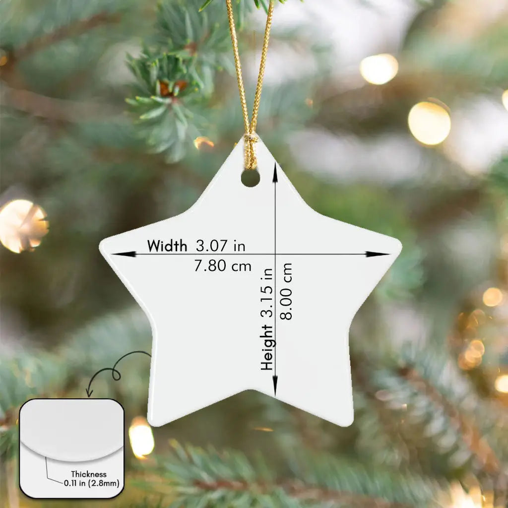 Ornament size chart.