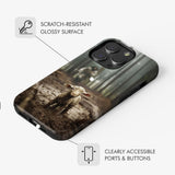 Christian phone case showing Jesus with the sheep, emphasizing the message of seeking the lost lamb, great for faith-centered protection.