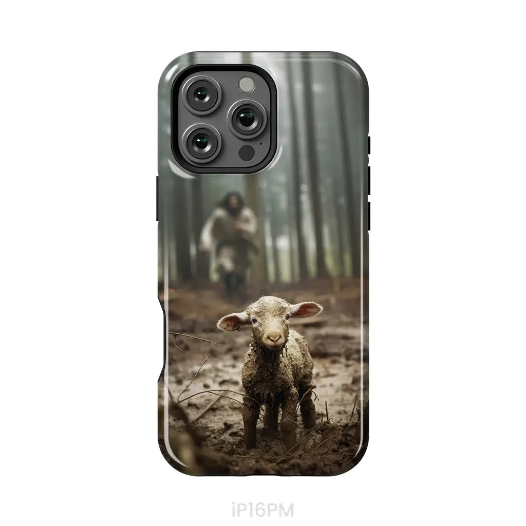 Jesus With The Sheep Jesus Running After Lamb Phone Case iPhone 16 Pro Max / Tough Case
