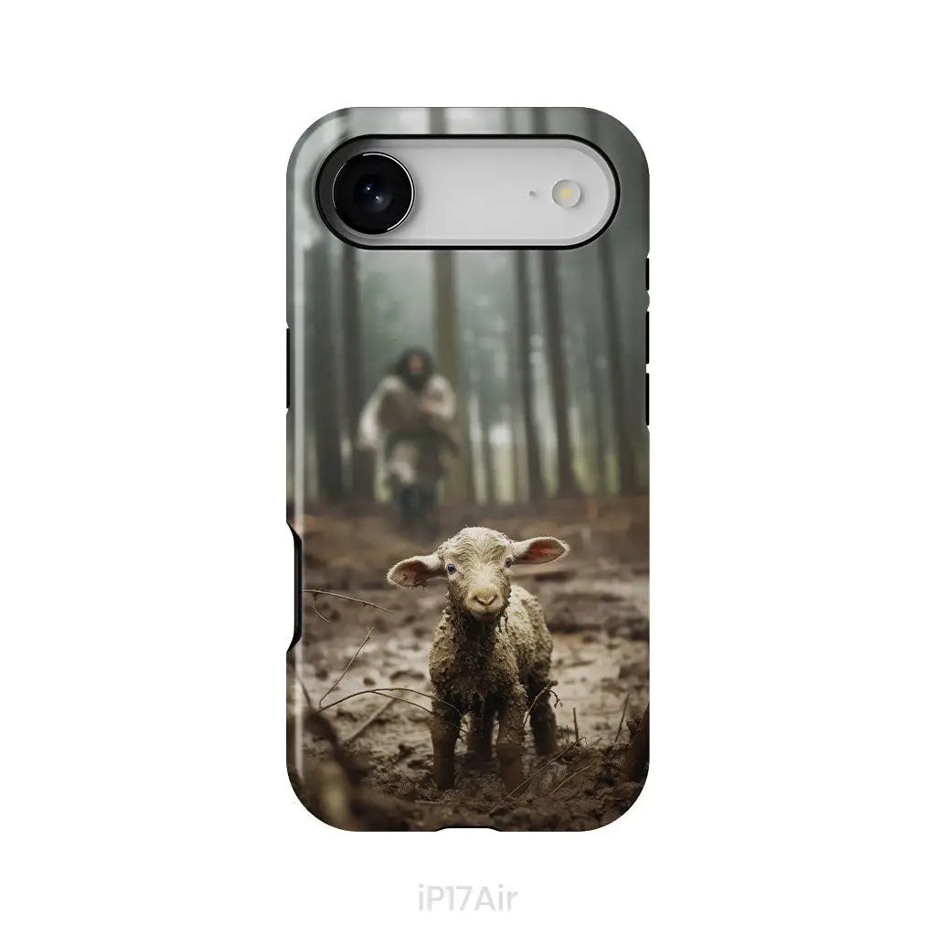 Jesus With The Sheep Jesus Running After Lamb Phone Case iPhone 17 Air / Tough Case