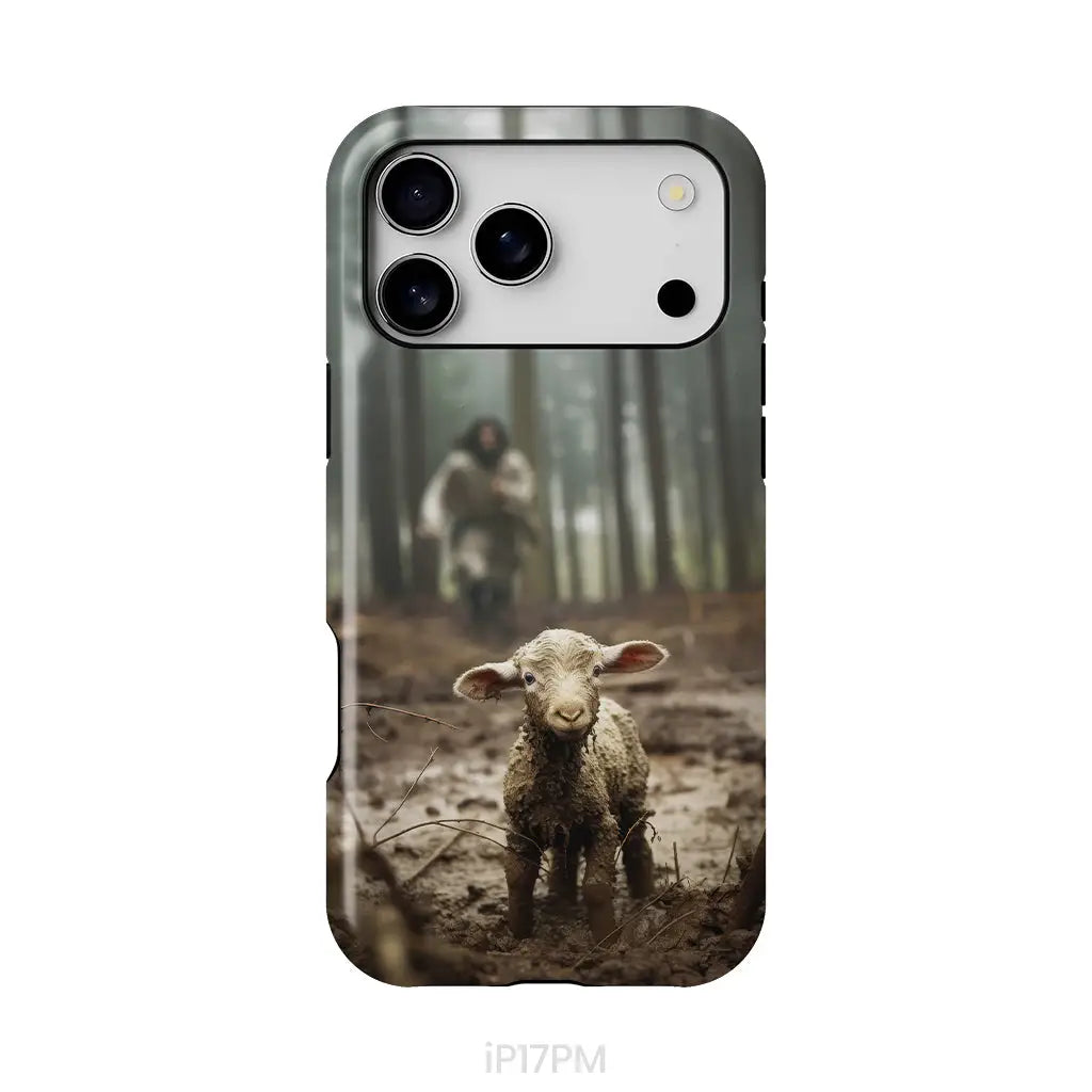 Jesus With The Sheep Jesus Running After Lamb Phone Case iPhone 17 Pro Max / Tough Case